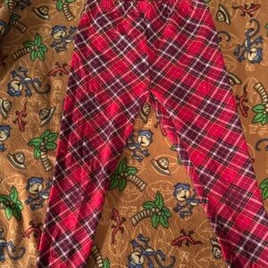 Red Plaid Cozy Pajama Pants